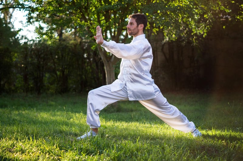 Man practicing Tai Chi